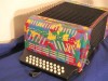 Canarino B system button accordion - multicolour